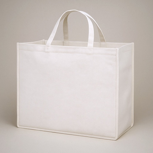 [013839] Zediart Tote bag de poliester blanco 43x34x19 cm